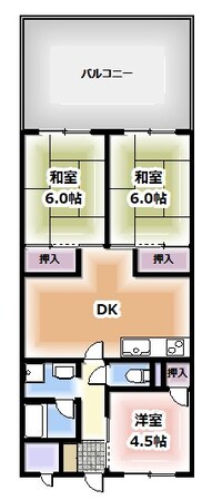 龍宝マンションの物件間取画像